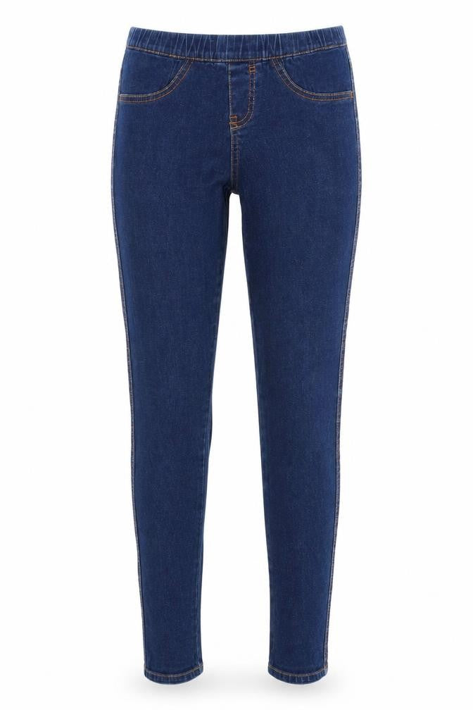 Preworn Womens Blue  Cotton Jegging Jeans Size 10 L29 in Regular