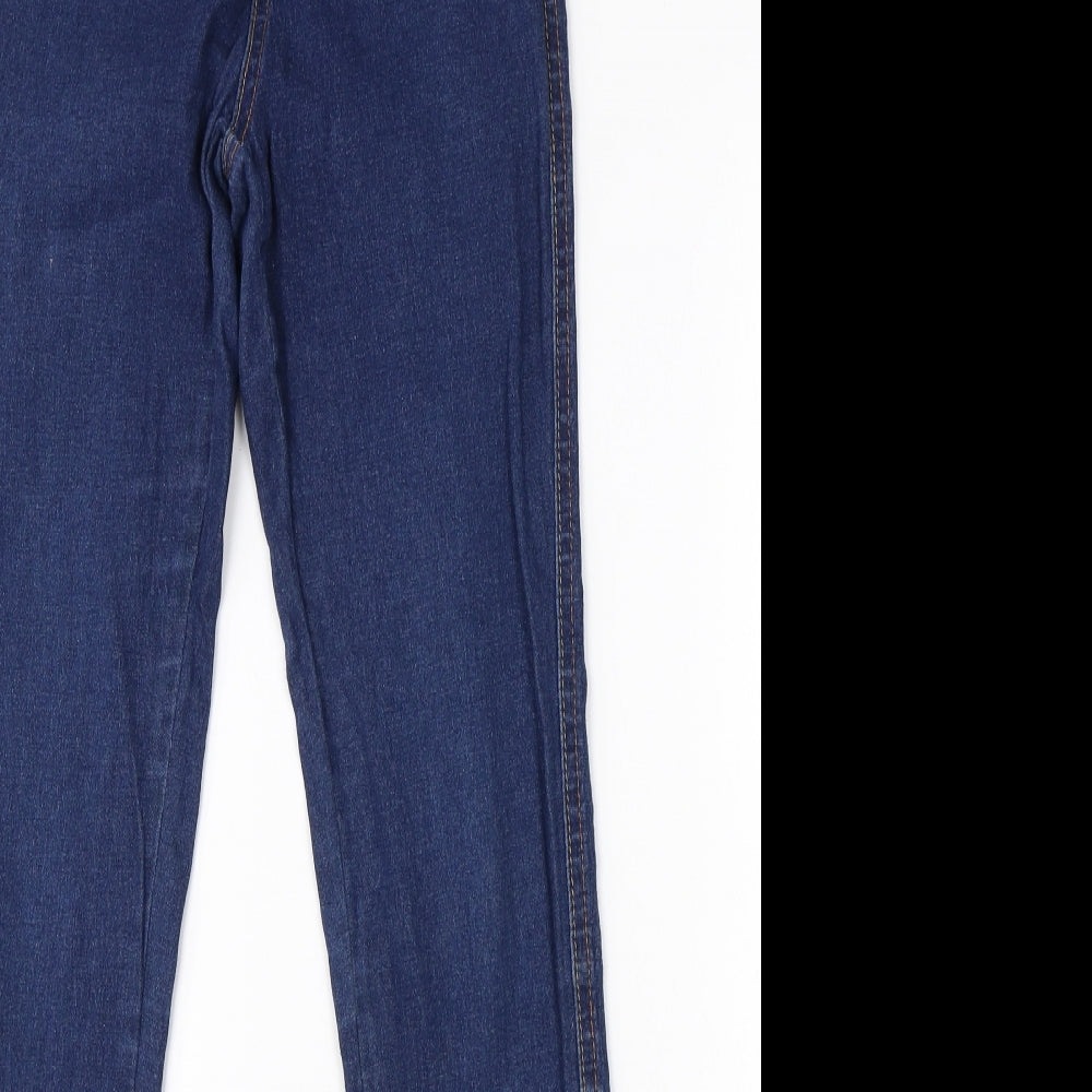 Preworn Womens Blue  Cotton Jegging Jeans Size 10 L29 in Regular