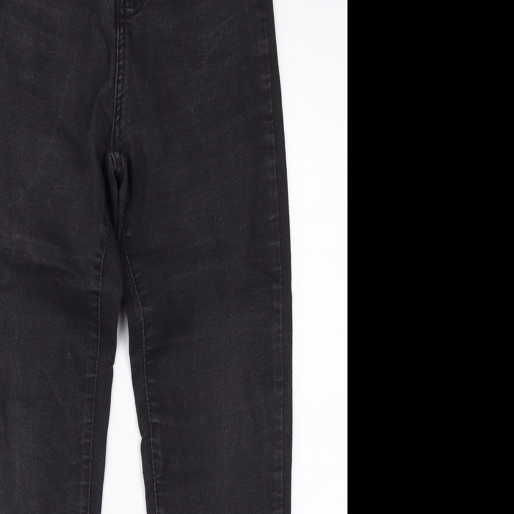 Pretty Little Thing Womens Black  Cotton Skinny Jeans Size 8 L26 in Regular