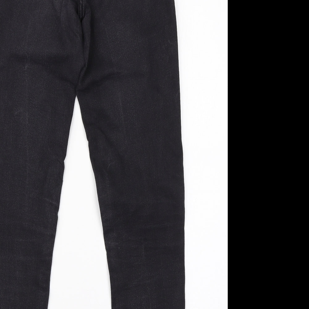 Pretty Little Thing Womens Black  Cotton Skinny Jeans Size 8 L26 in Regular
