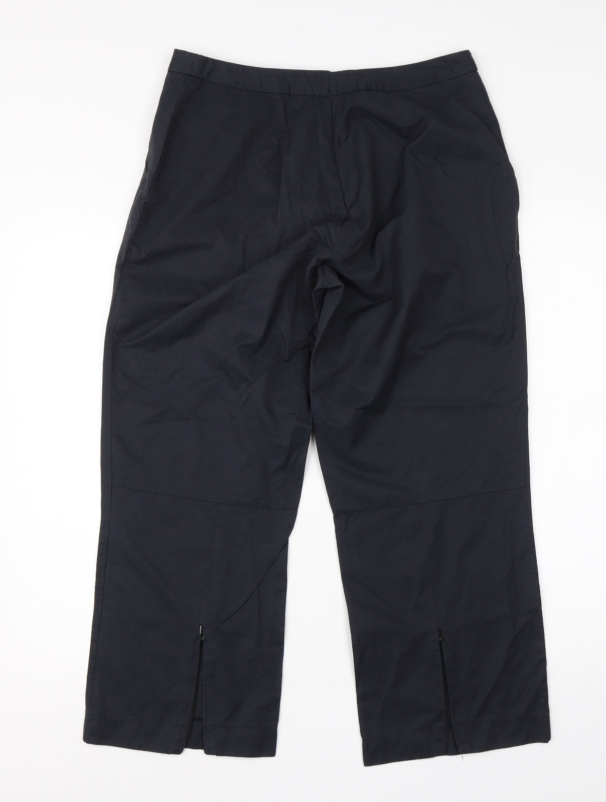 Oasis Womens Grey  Cotton Trousers  Size 30 in L23 in Regular