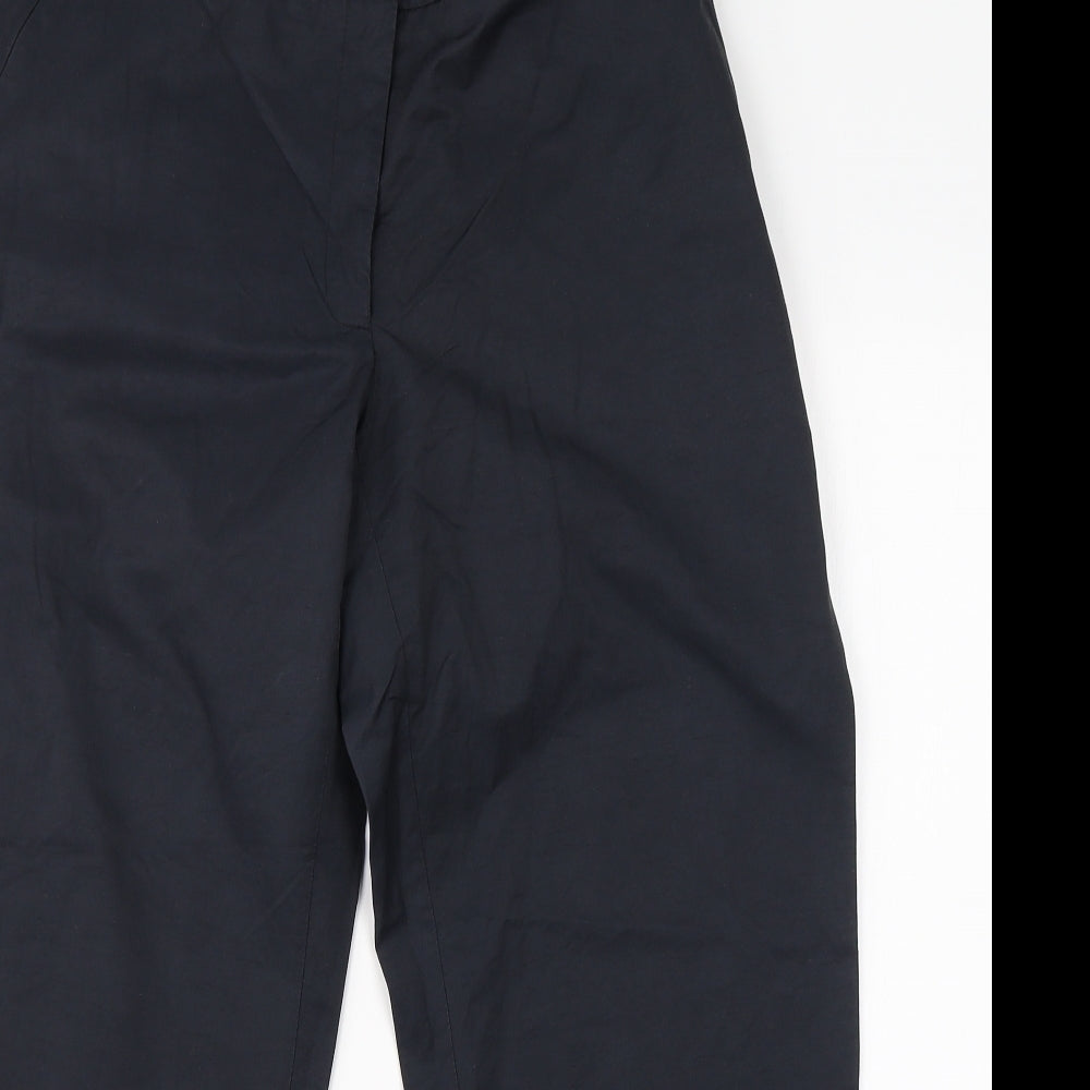 Oasis Womens Grey  Cotton Trousers  Size 30 in L23 in Regular