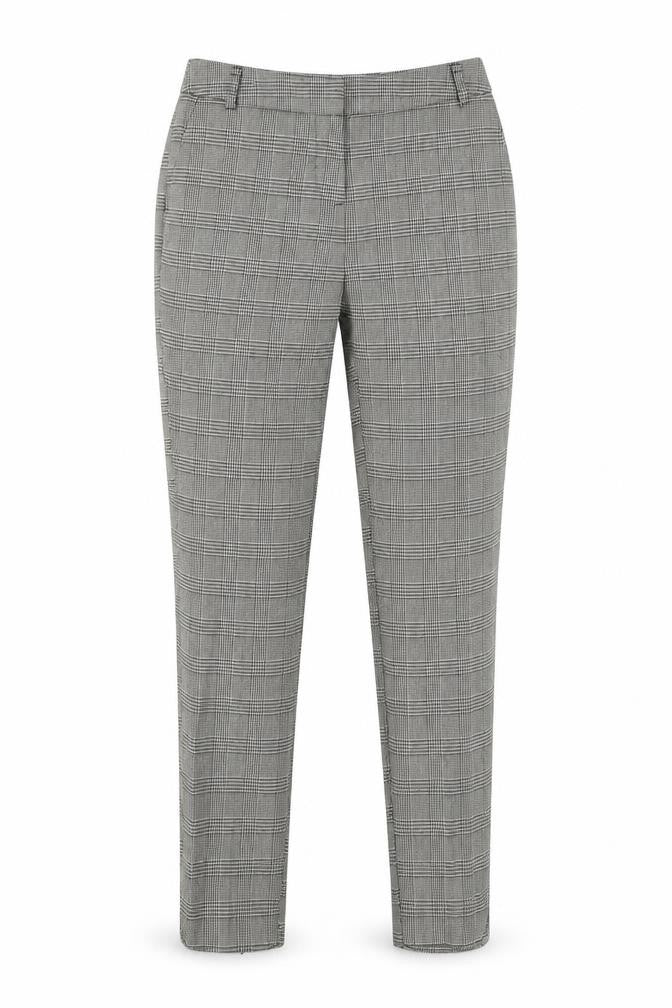 TU Womens White Check Viscose Dress Pants Trousers Size 8 L26 in Regular