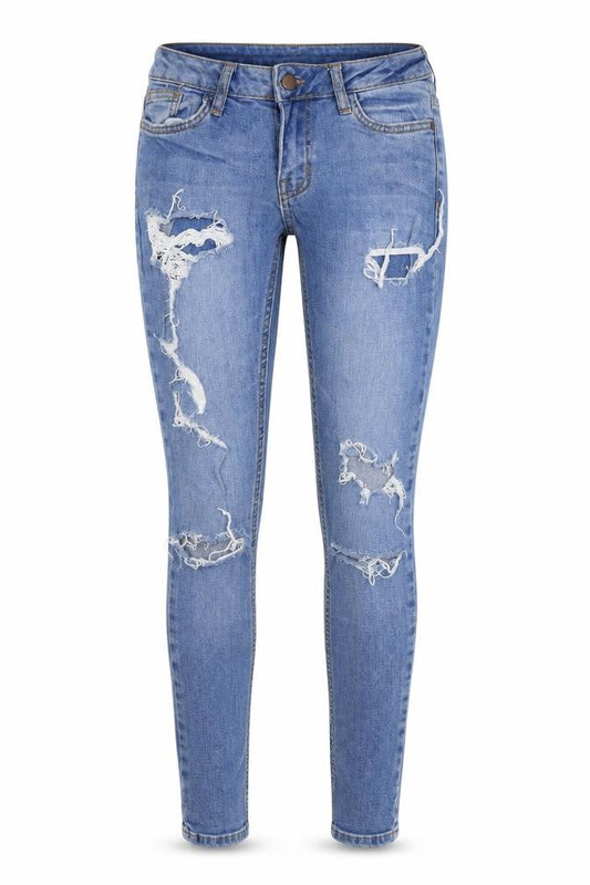 Denim Co Womens Blue  Cotton Skinny Jeans Size 4 L27 in Regular