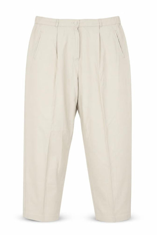 Classic Womens Beige  Viscose Dress Pants Trousers Size 18 L24 in Regular