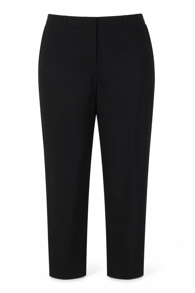 Marks & Spencer Womens Black  Viscose Dress Pants Trousers Size 12 L24 in Regular
