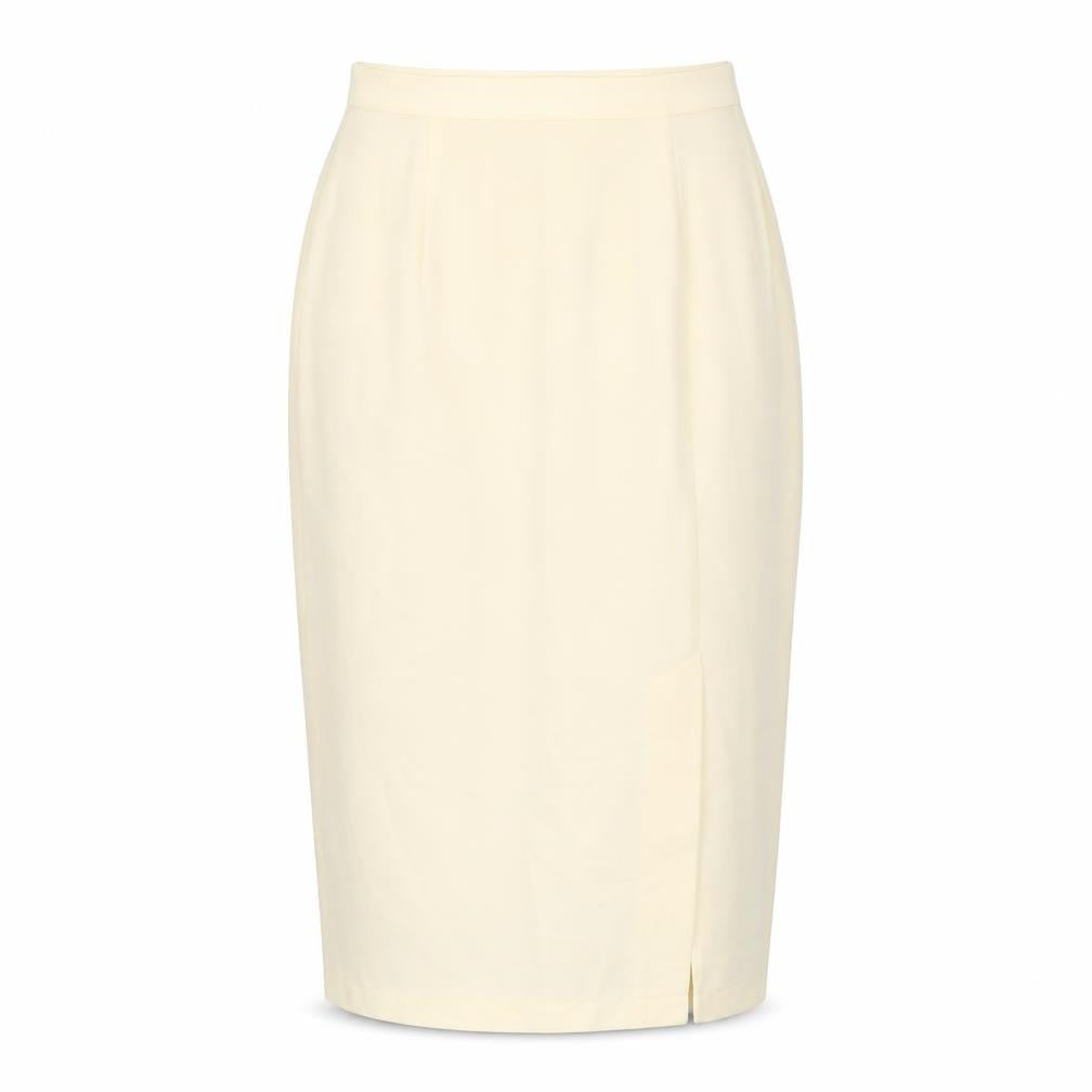 Sensations Womens Yellow  Viscose Straight & Pencil Skirt Size 14