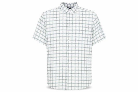 Sandstone Mens Multicoloured Check Cotton  Button-Up Size XL Collared