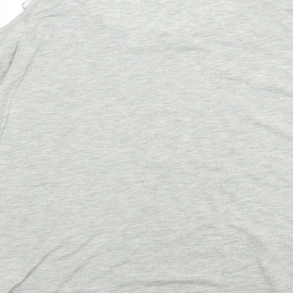 Internacionale Womens Grey  Polyester Basic T-Shirt Size 12 Round Neck