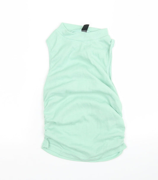 Shein  Womens Green Round Neck  Polyester Vest Jumper Size M