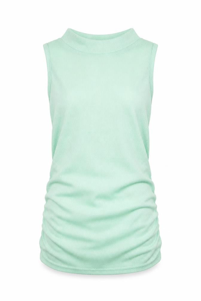 Shein  Womens Green Round Neck  Polyester Vest Jumper Size M