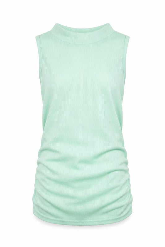 SHEIN Womens Green Round Neck  Polyester Vest Jumper Size M