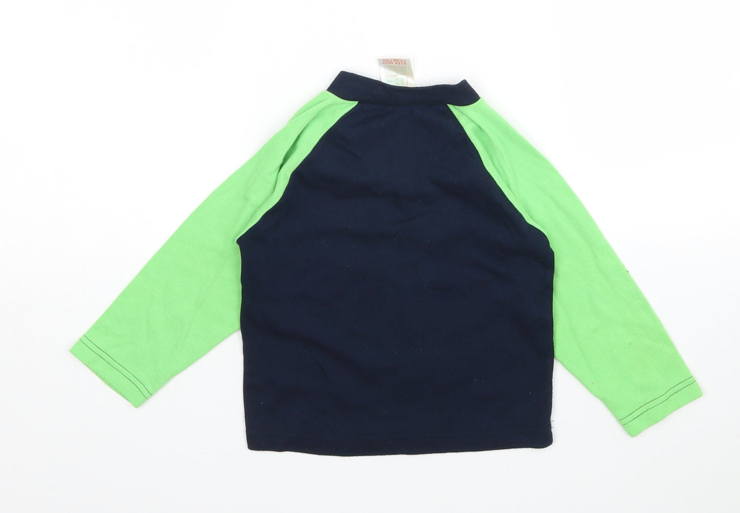 Preworn Boys Multicoloured  Cotton Basic T-Shirt Size 2-3 Years V-Neck