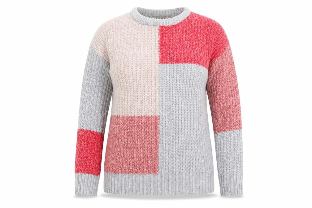 Studio Womens Multicoloured Colourblock Polyester Pullover Sweatshirt Size 10