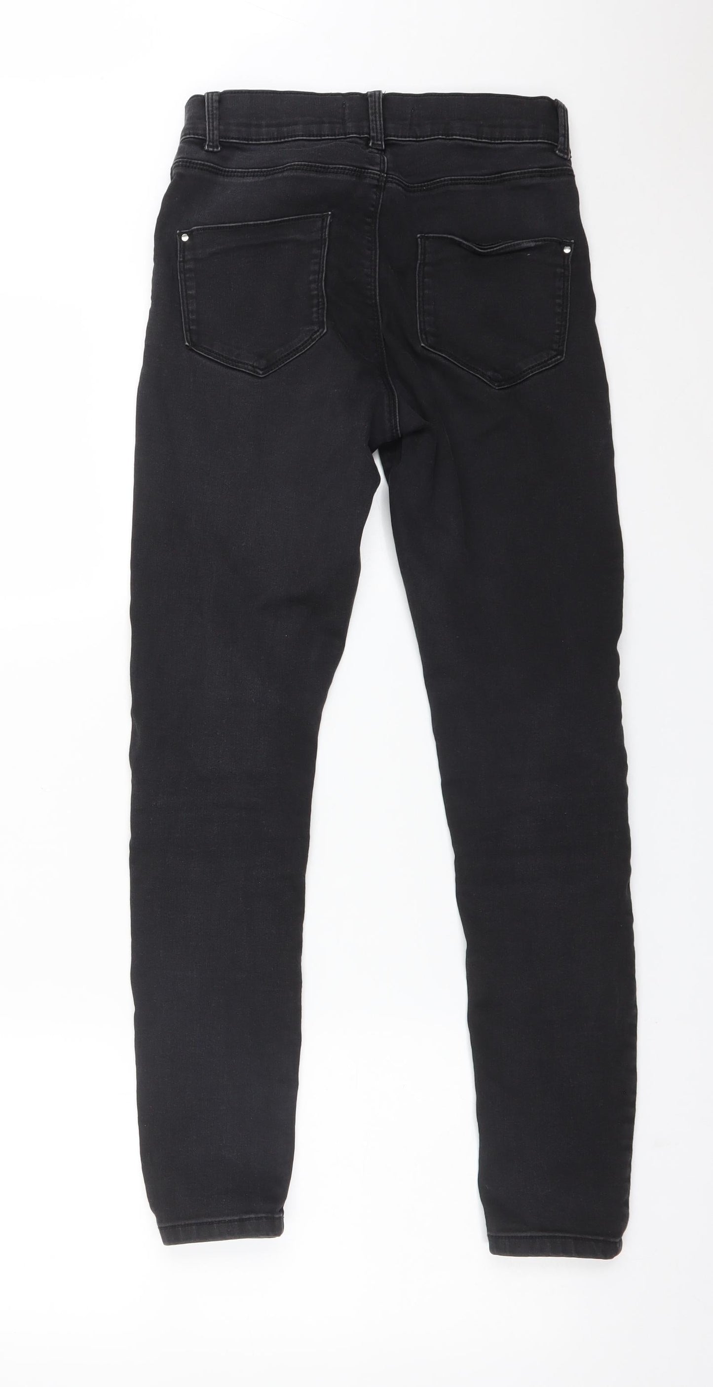 Dorothy Perkins Womens Black  Cotton Skinny Jeans Size 8 L28 in Regular