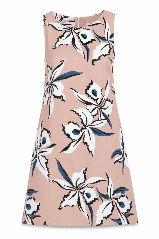 Glamorous Womens Multicoloured Floral Polyester A-Line  Size XS  Round Neck