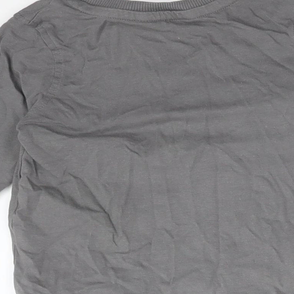 George Baby Grey  Cotton Basic T-Shirt Size 12-18 Months Round Neck  - COOL TO BE ME