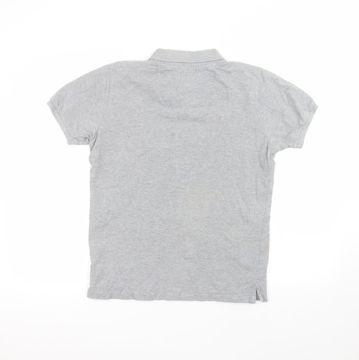 B.C.LDN Mens Grey  Cotton  Polo Size S Collared