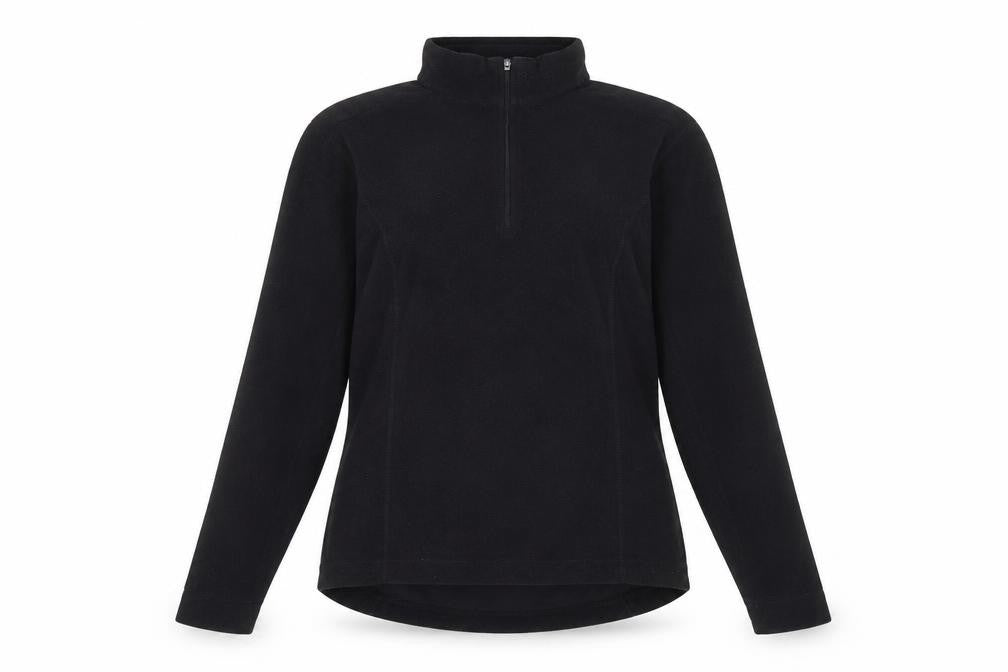 Cross Womens Black Round Neck  Polyester Pullover Jumper Size 18