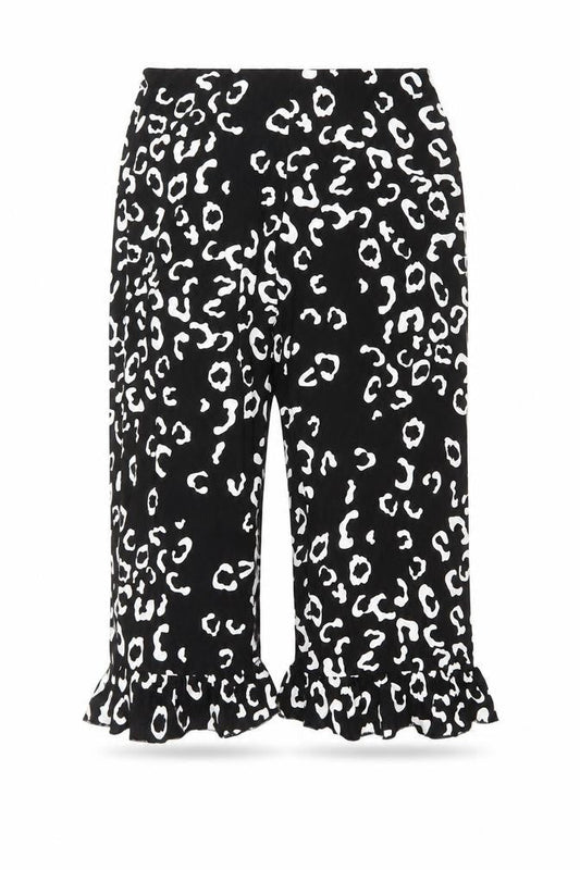 ASOS Womens Black  Viscose Cropped Trousers Size 12 L21 in Regular