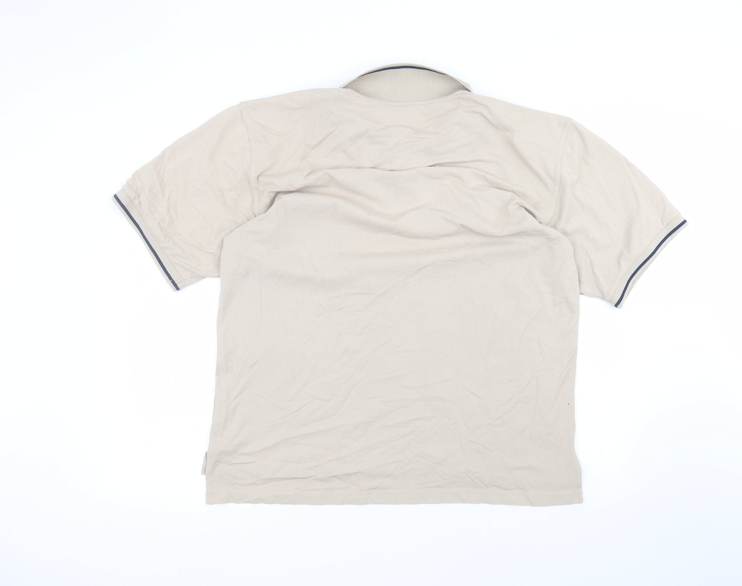 Crane Sports Mens Brown  Polyamide  Polo Size L Collared