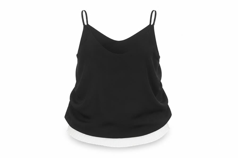 River Island Womens Black  Polyester Basic T-Shirt Size 10 Round Neck