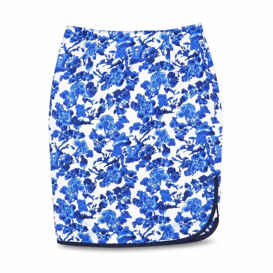 South Womens Blue Floral Polyester Straight & Pencil Skirt Size 14