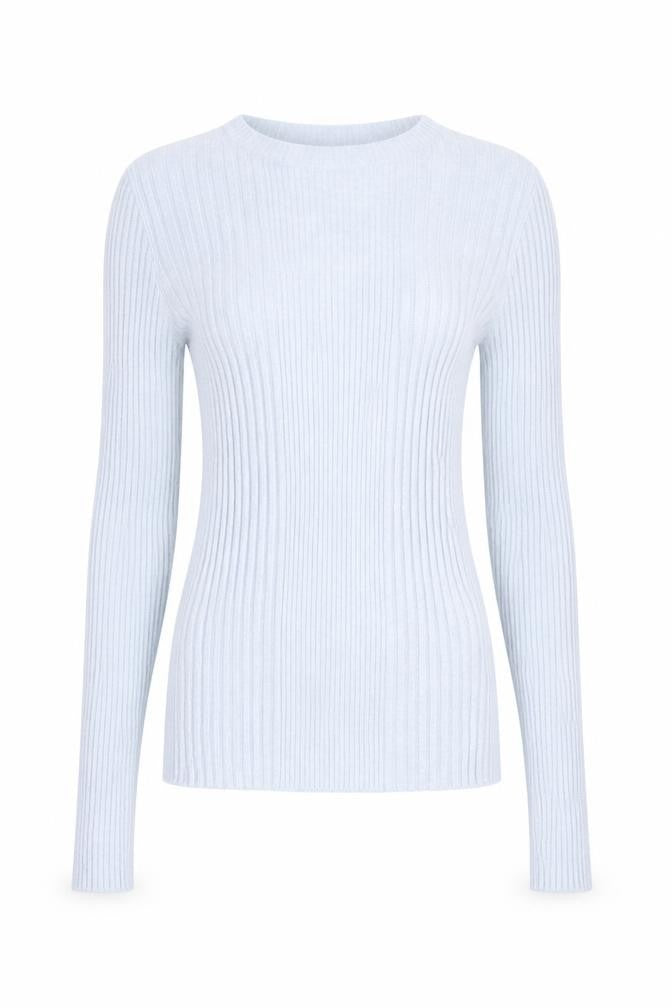 Atmosphere Womens Blue Round Neck  Nylon Pullover Jumper Size 6