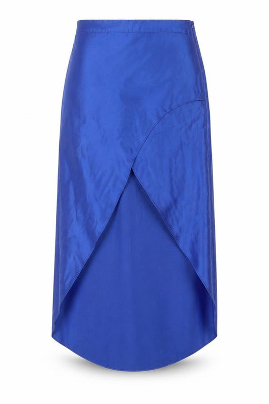 Topshop Womens Blue  Polyester A-Line Skirt Size 10