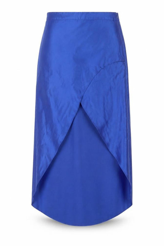 Topshop Womens Blue  Polyester A-Line Skirt Size 10