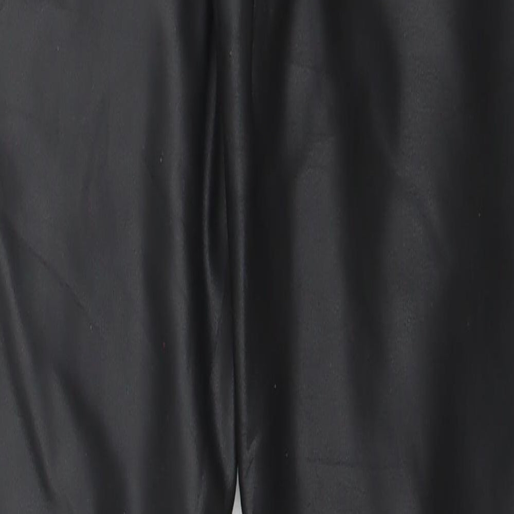 Moski Womens Black  Polyester Trousers  Size XL L27 in Regular