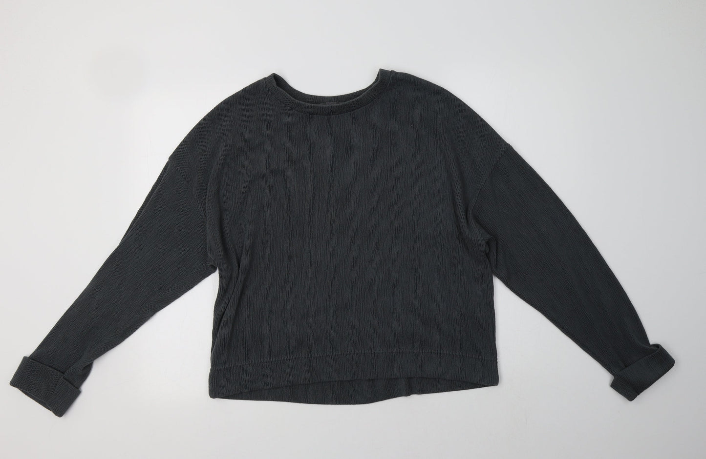 Primark Womens Grey  Polyester Pullover Sweatshirt Size L
