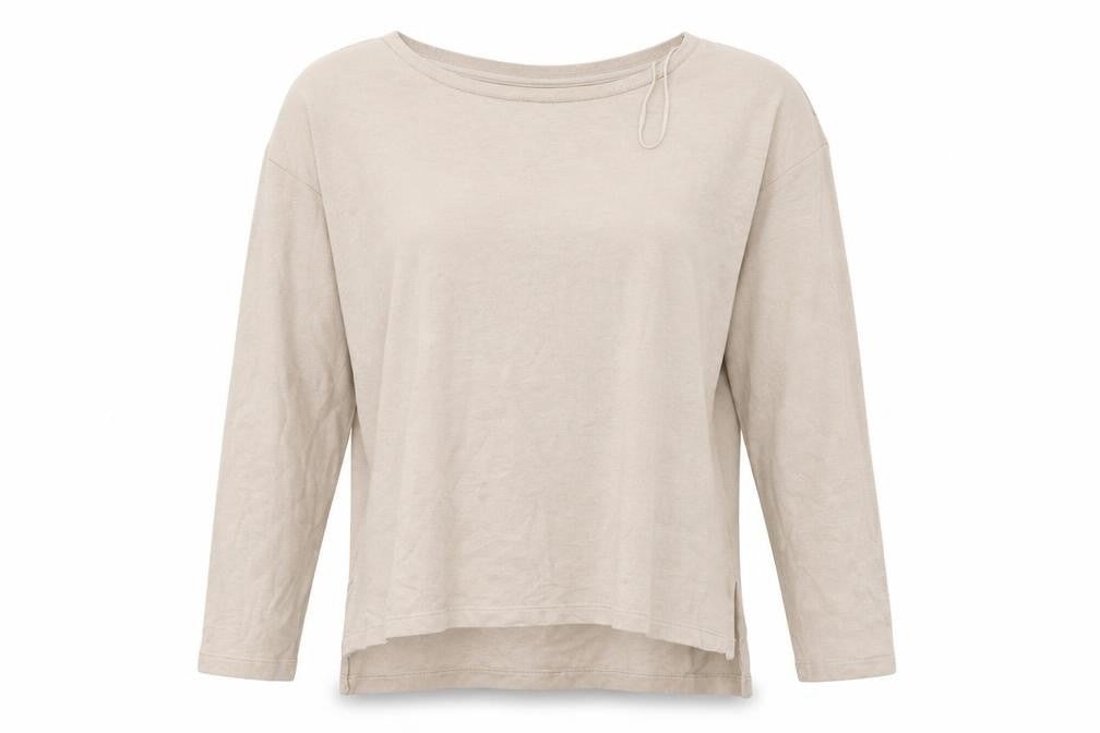 Peacocs Womens Beige Crew Neck  Polyester Pullover Jumper Size 12