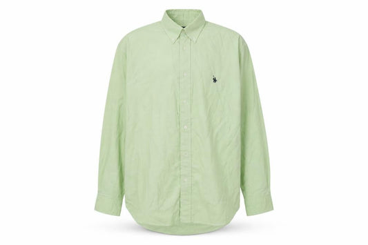 Baresi Jeans Mens Green  Cotton  Button-Up Size M Collared