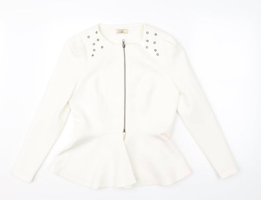 Love Label Womens White   Jacket Blazer Size 10