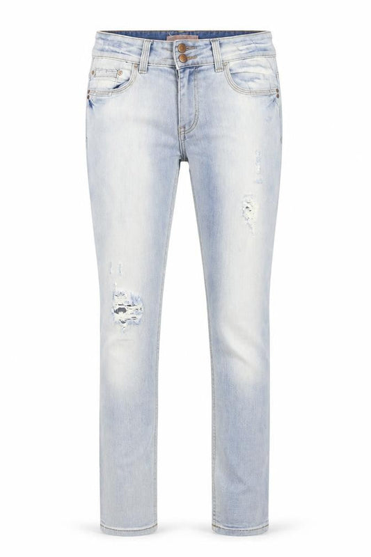 The Premium Womens Blue  Cotton Straight Jeans Size 8 L28 in Regular