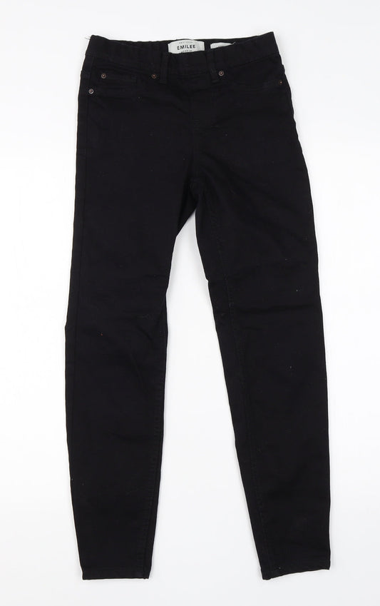 New Look Womens Black  Cotton Jegging Jeans Size 4 L24 in Regular