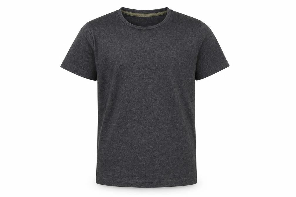 TU Girls Grey  Cotton Basic T-Shirt Size 7 Years Round Neck