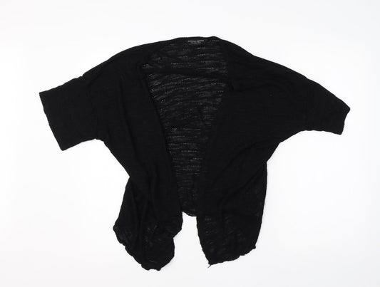 Dorothy Perkins Womens Black Round Neck  Cotton Cardigan Jumper Size M