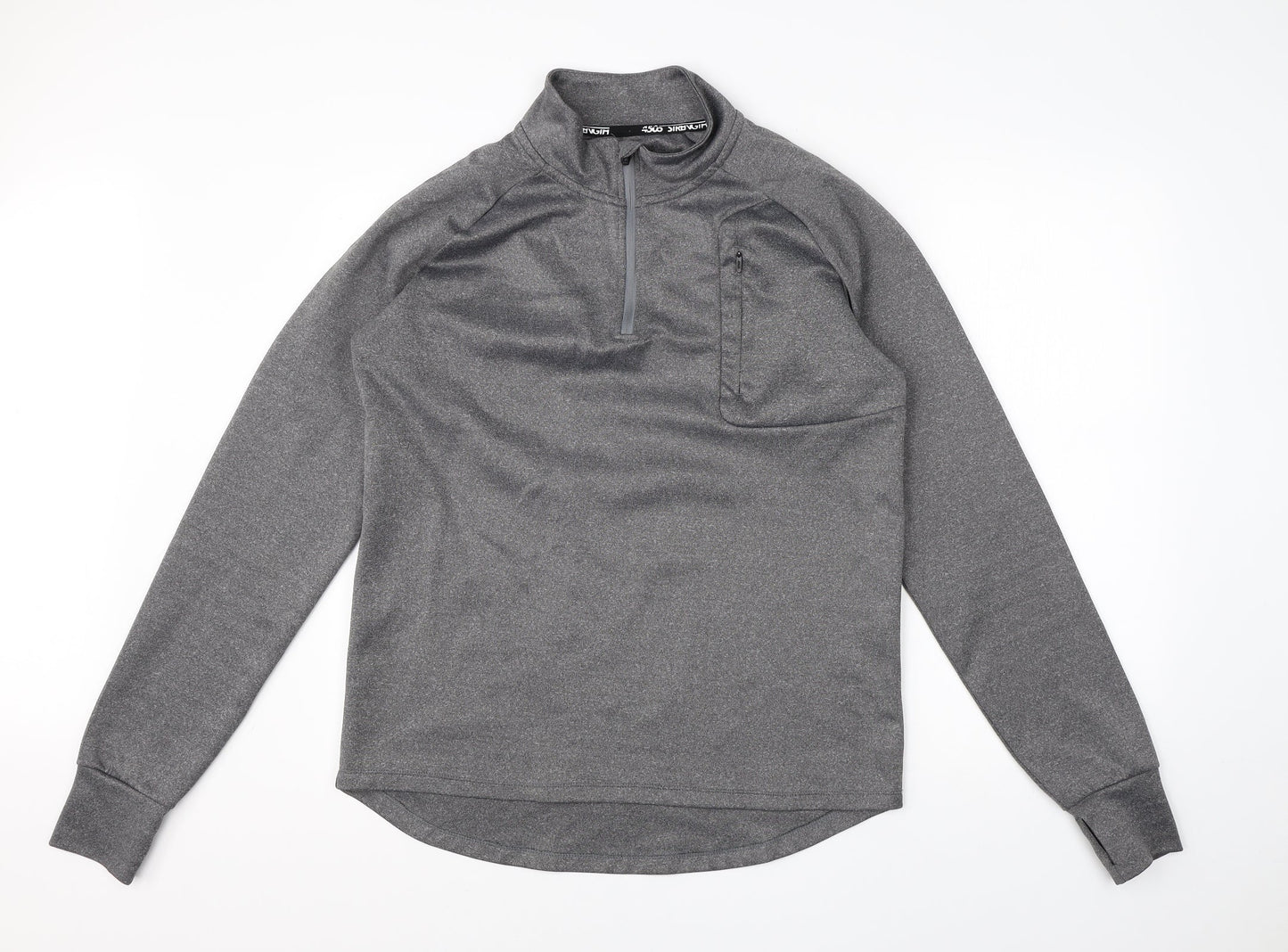 Preworn Womens Grey High Neck  Polyester Pullover Jumper Size XL