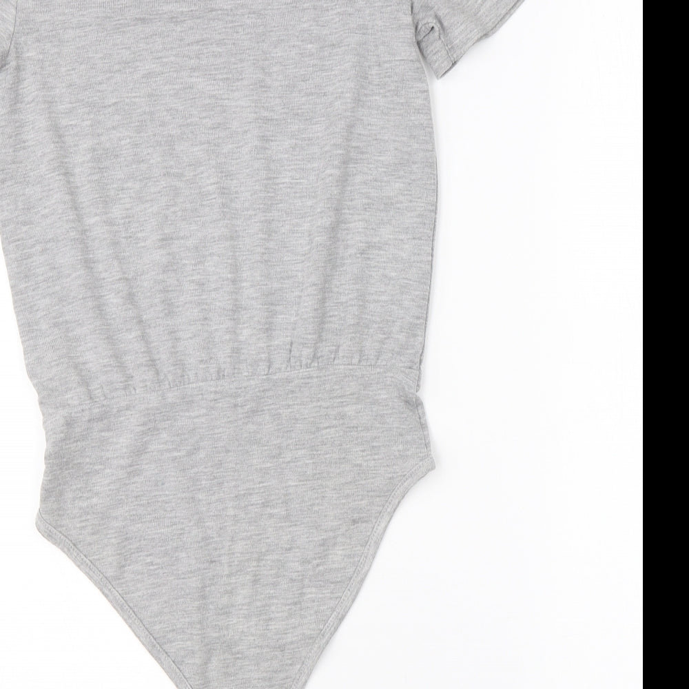 New Look Womens Grey  Cotton Romper One-Piece Size 8