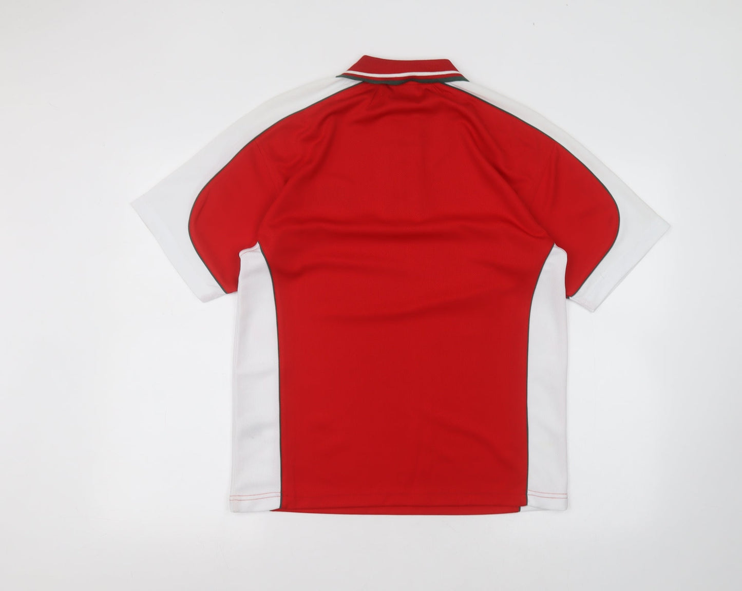 manav Mens Red  Polyester  Polo Size S Collared  - wales