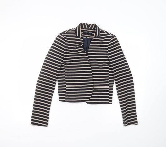 Dorothy Perkins Womens Beige Striped  Jacket  Size 6