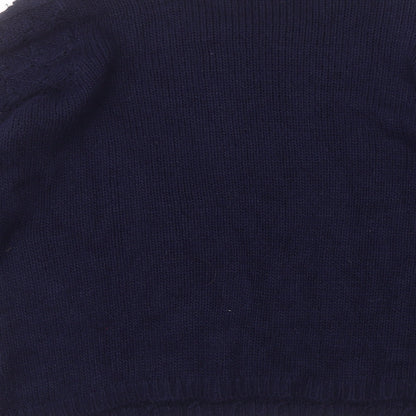 Debenhams Womens Blue Round Neck  Acrylic Pullover Jumper Size 20