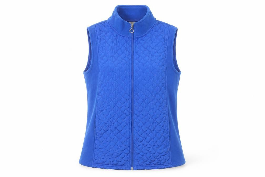 Roseanna Womens Blue Round Neck  Polyester Full Zip Jumper Size L
