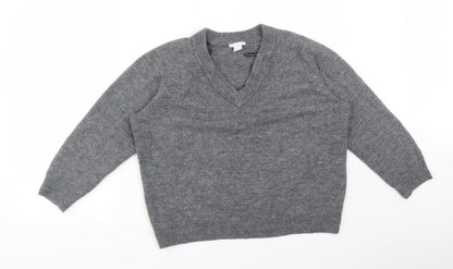 H&M Womens Grey  Acrylic Pullover Sweatshirt Size M