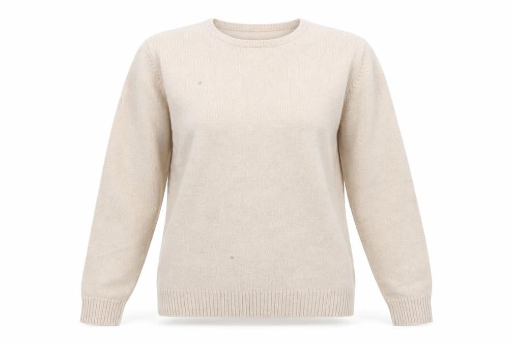 ISLE Womens Beige  Acrylic Pullover Sweatshirt Size L