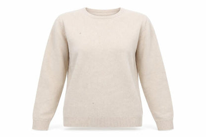 ISLE Womens Beige  Acrylic Pullover Sweatshirt Size L