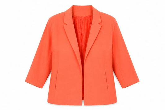 Atmosphere Womens Orange  Polyester Jacket Suit Jacket Size 18
