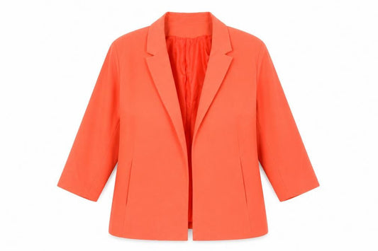 Atmosphere Womens Orange  Polyester Jacket Suit Jacket Size 18